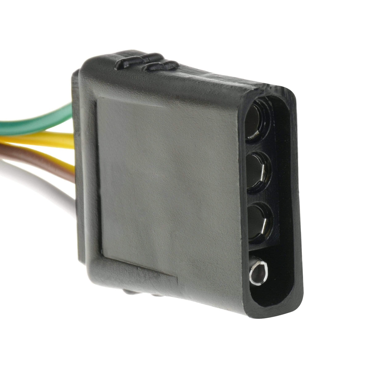 T-H MARINE BE-CO-52809-DP T-H Marine 4-Way 25 ft Trailer Wiring Harness – 25' Wishbone Harness with Vehicle & Trailer Connectors, Color-Coded Wires & Clips for Boat Trailer Brake Turn Tail Lights