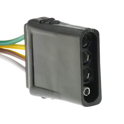 T-H MARINE BE-CO-52809-DP T-H Marine 4-Way 25 ft Trailer Wiring Harness – 25' Wishbone Harness with Vehicle & Trailer Connectors, Color-Coded Wires & Clips for Boat Trailer Brake Turn Tail Lights