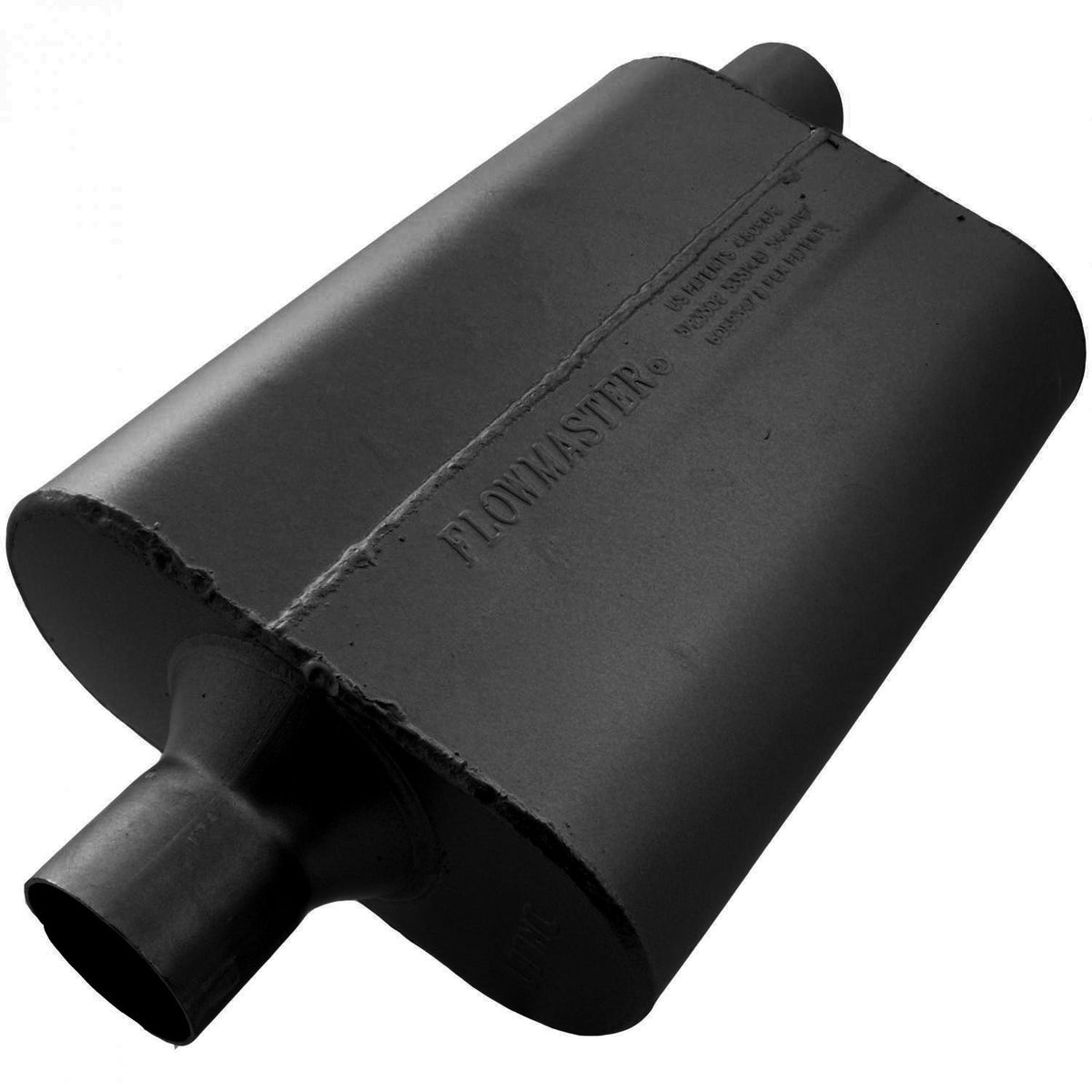 FLOWMASTER 942442 Flowmaster 942442 40 Delta Flow Muffler - 2.25 Center In and 2.25 Offset Out - Aggressive Sound
