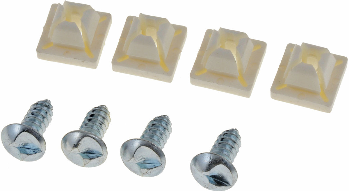 DORMAN 49258 Dorman 49258 License Plate Screw Kit, 4 Pack Universal Fit