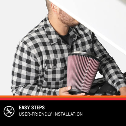 K&N FILTER E-3322 K&N Engine Air Filter: High Performance, Premium, Washable, Industrial Replacement Filter, Heavy Duty: E-3322