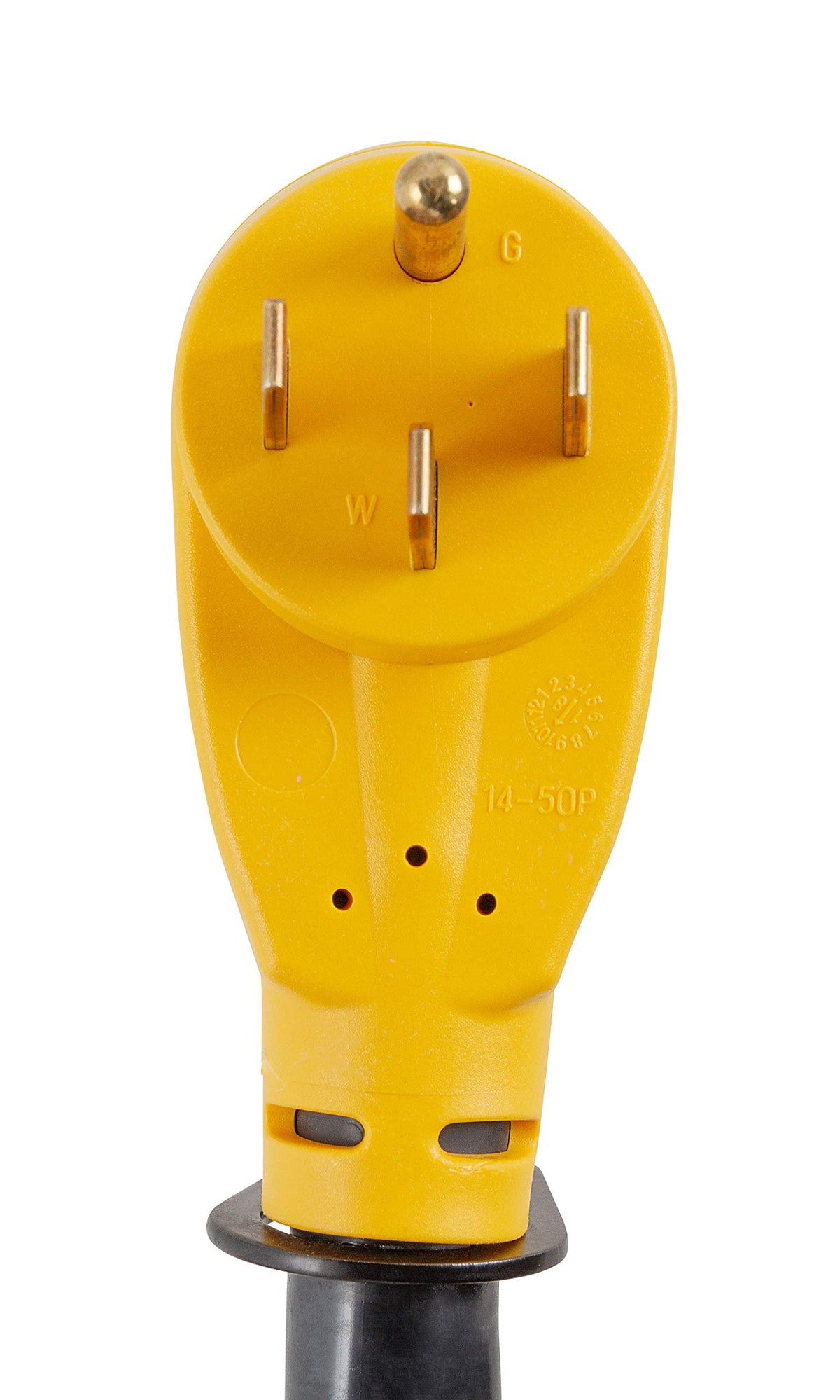 CAMCO 55306 Camco Power Grip RV 50-Amp Voltage & Surge Protector - Features Integrated Surge Protection of Up to 4,200 Joules & Diagnostic LEDs Indicate Wiring Faults (55306)