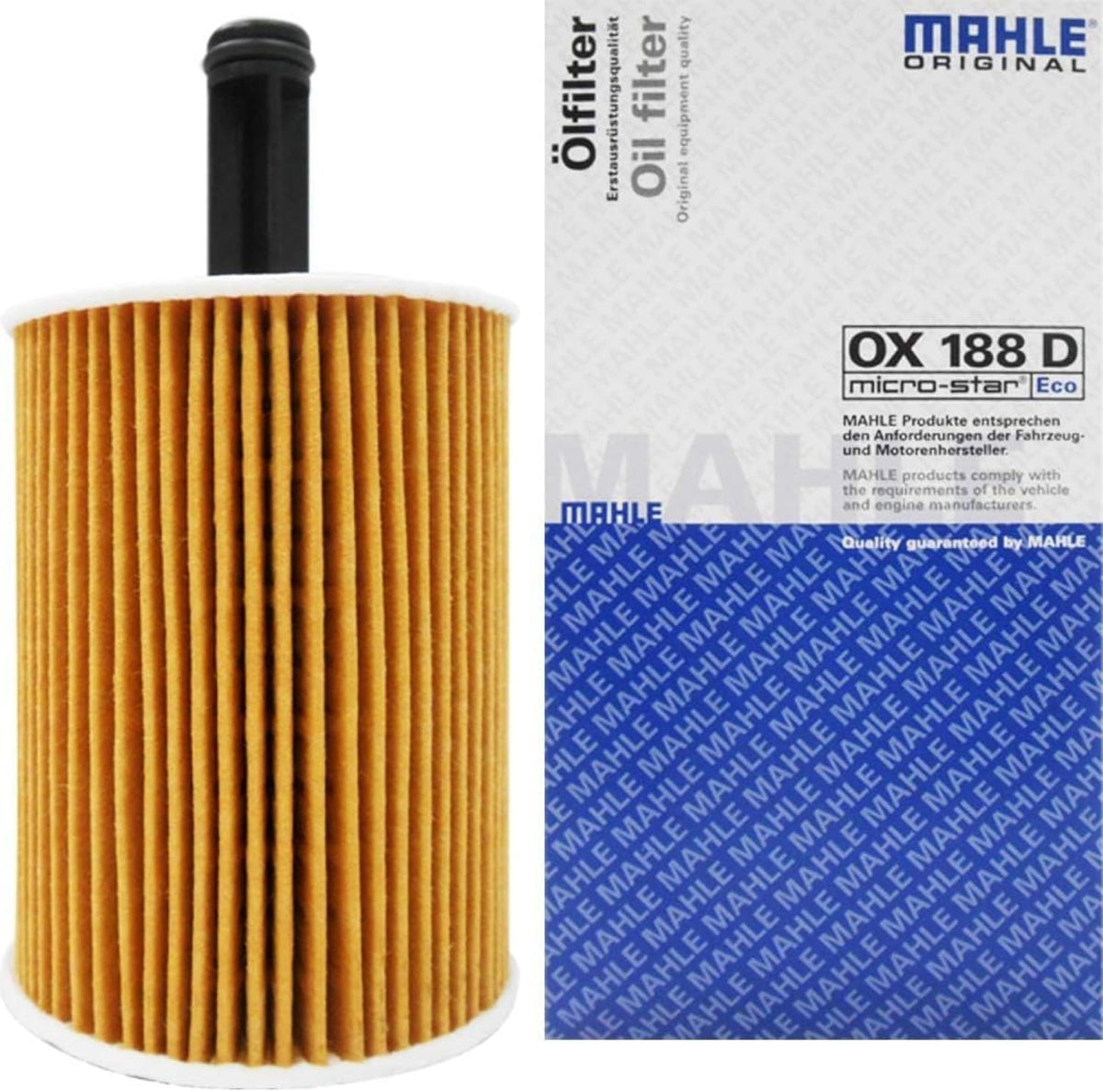 Mahle OX188D OX 188D Engine Oil Filter, 1 Pack