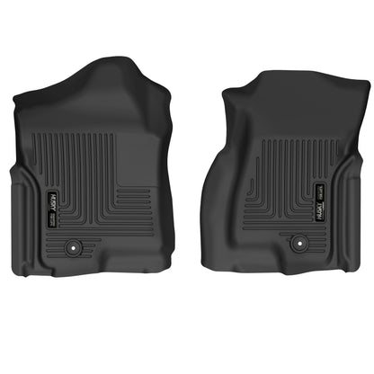 Husky Liners 52111 Husky Liners X-act Contour Floor Mats – Fits 1999-2007 Chevrolet Silverado & GMC Sierra 1500; 2001-2007 Silver-Sierra 2500/3500, Ext & Crew Cab (07 Classic Body) – Front Row, 2-pc Black - 52111