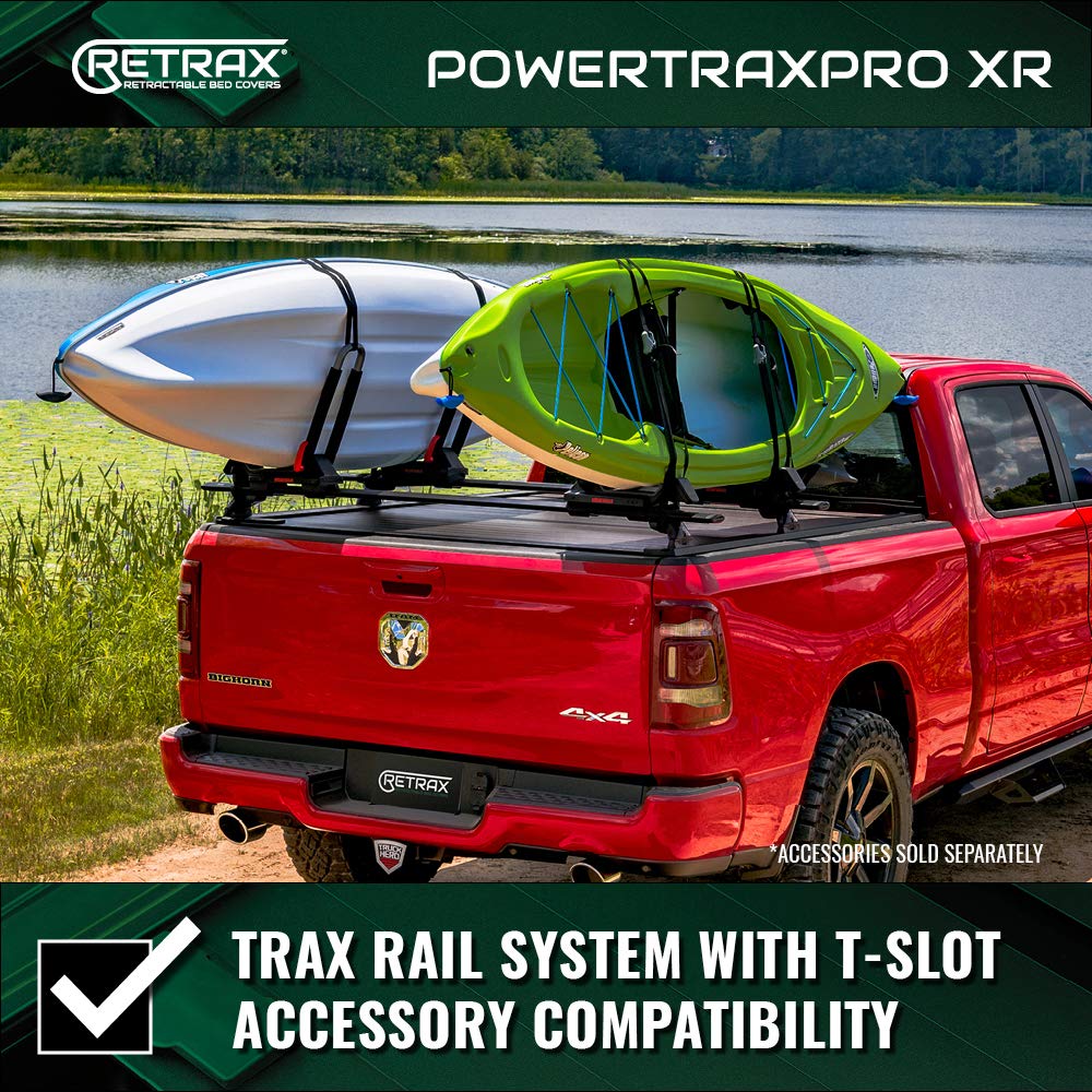 RealTruck T-90244 RealTruck Retrax PowertraxPRO XR Retractable Truck Bed Tonneau Cover – T-90244 – Fits 2019 - 2025 Dodge Ram 1500 w/ RamBox, Fits w/ and w/o Multi-Function (Split) Tailgate 5' 7" Bed (67.4")