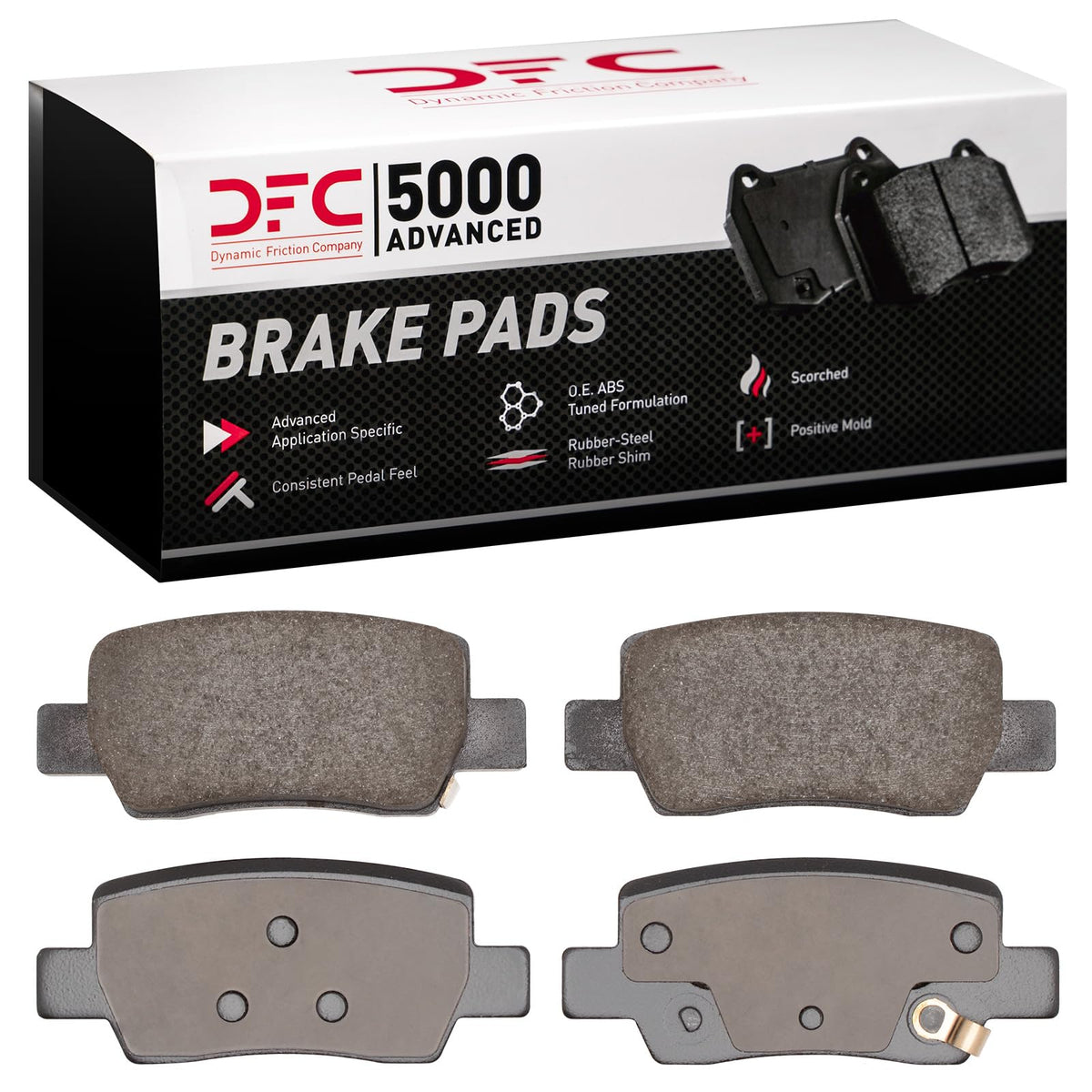 Dynamic Friction 1551-2373-10 DFC Rear 5000 Advanced Brake Pads