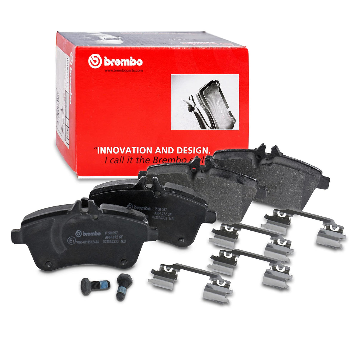 BREMBO P50057 Brembo P50057 Low-Met Front Disc Brake Pad Set MERCEDES-BENZ OE# A169420082028