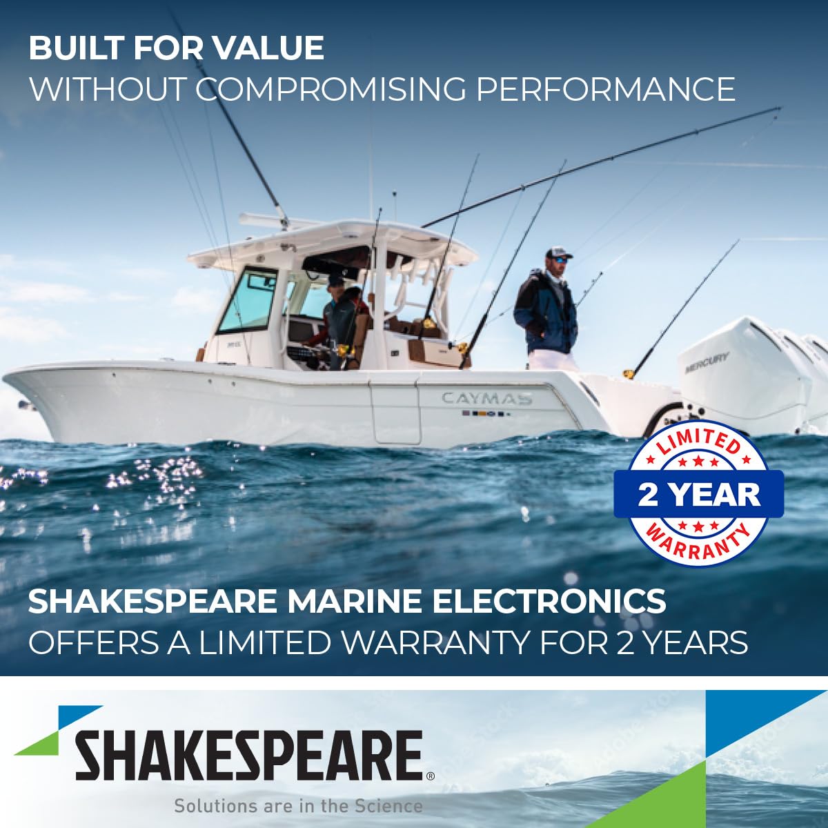SHAKESPEARE 5215 Shakespeare 5215 VHF ANTENNA 36'3DB S/SWHIP SAILBOAT