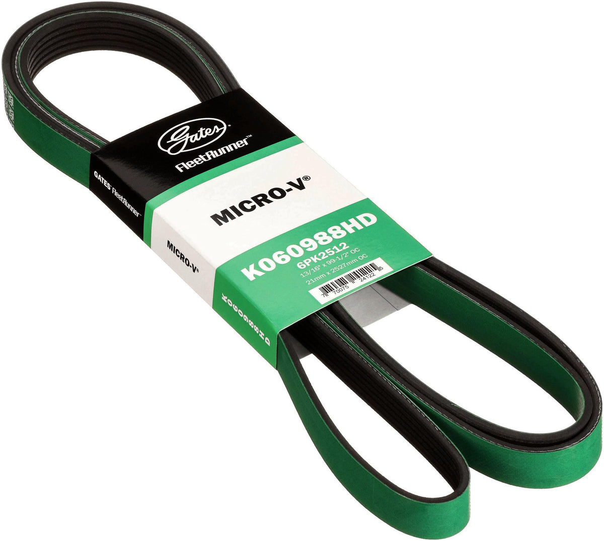 Gates K060988HD FleetRunner Micro-V Serpentine Drive Belt