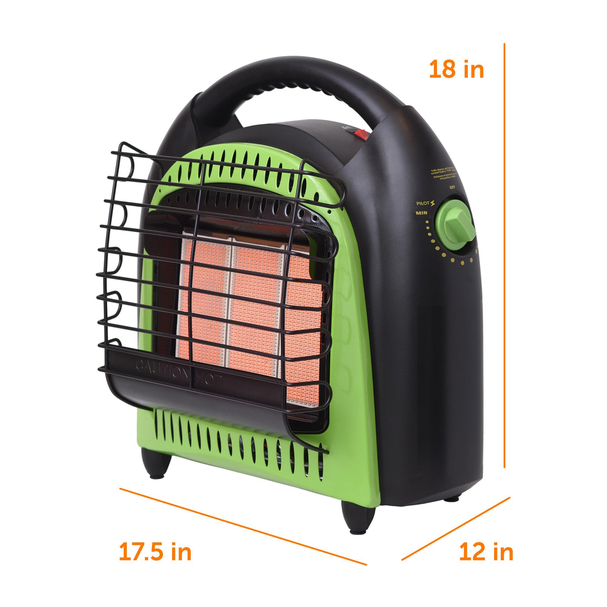 FLAME KING YSN-CHS20T Flame King YSN-CHS20 20,000 BTU Propane Space Radiant Portable Heater Indoor* & Outdoor Great for Camping, Garage, Ice Fishing, Patio