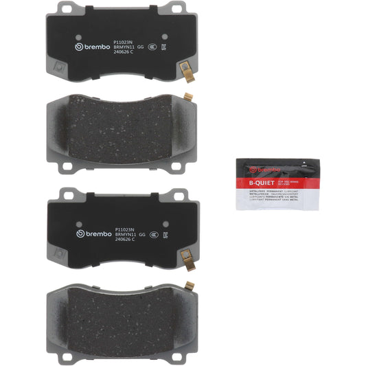 BREMBO P11023N Brembo P11023N Premium Ceramic Front Disc Brake Pad Set CHRYSLER/DODGE/JEEP OE# 68002193AA