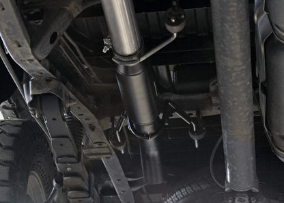 FLOWMASTER 817960 Flowmaster 817960 Outlaw Extreme High Clearance Cat-Back Exhaust Kit 3 Inch 409 Stainless Steel Black Single Dump Turndown Compatible with 2005-2015 Toyota Tacoma Standard/Extended/Crew Cab 4.0L V6