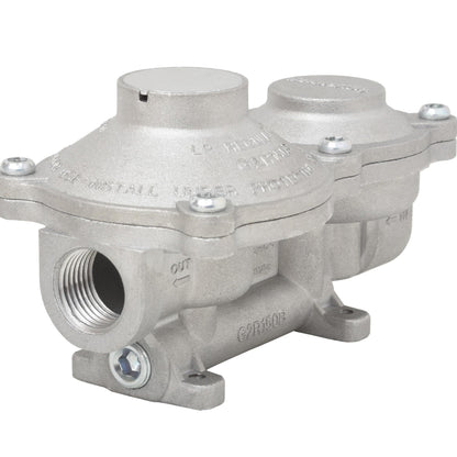 FLAME KING G2R150B Flame King 150,000 BTU Vertical Mounted 2-Stage Propane LP Regulator for RVs, Vans, Trailers, Campers, 100LB Tanks, ASME Tanks, Generators