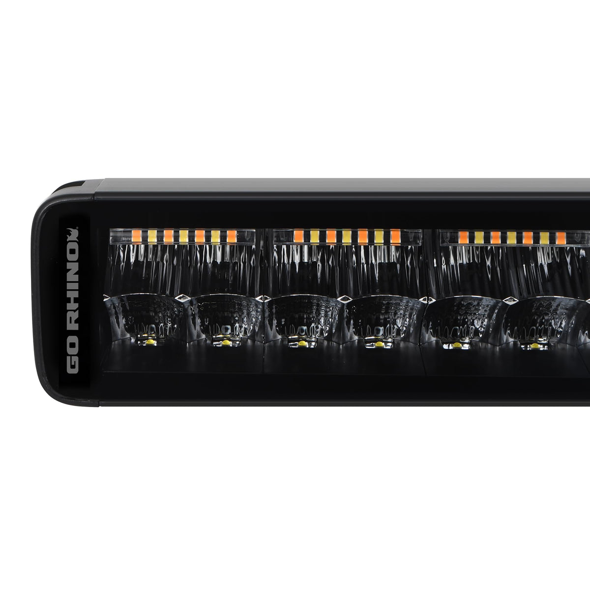 GO RHINO 752002112CDS Go Rhino Xplor Lighting: Blackout Combo Series 21.5" Double Row LED Light Bar | Side & Track Mount, Aluminum, Black | 752002112CDS