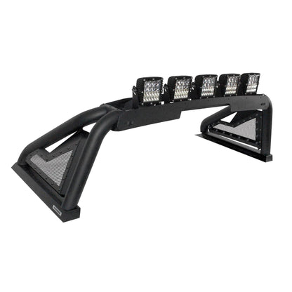 GO RHINO 911600T Go Rhino Sport Bar 2.0 w/Power Actuated Retractable Light Mount | Mild Steel, Textured Black | 911600T | Fits 2015-2024 Ford F-150 & Other Full Size Trucks (See Description)