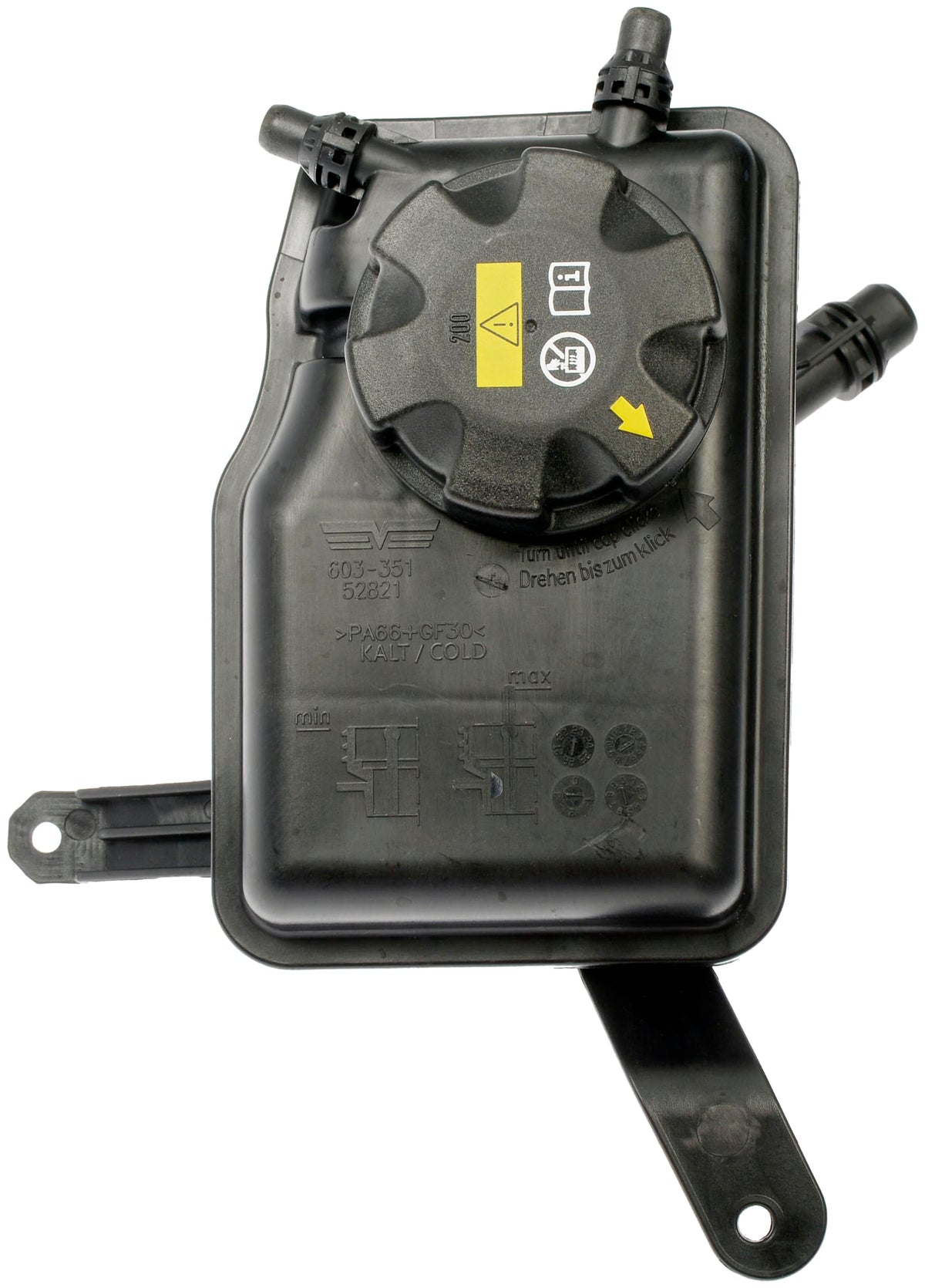 DORMAN 603-351 Dorman 603-351 Front Pressurized Coolant Reservoir with Cap Compatible with Select BMW Models