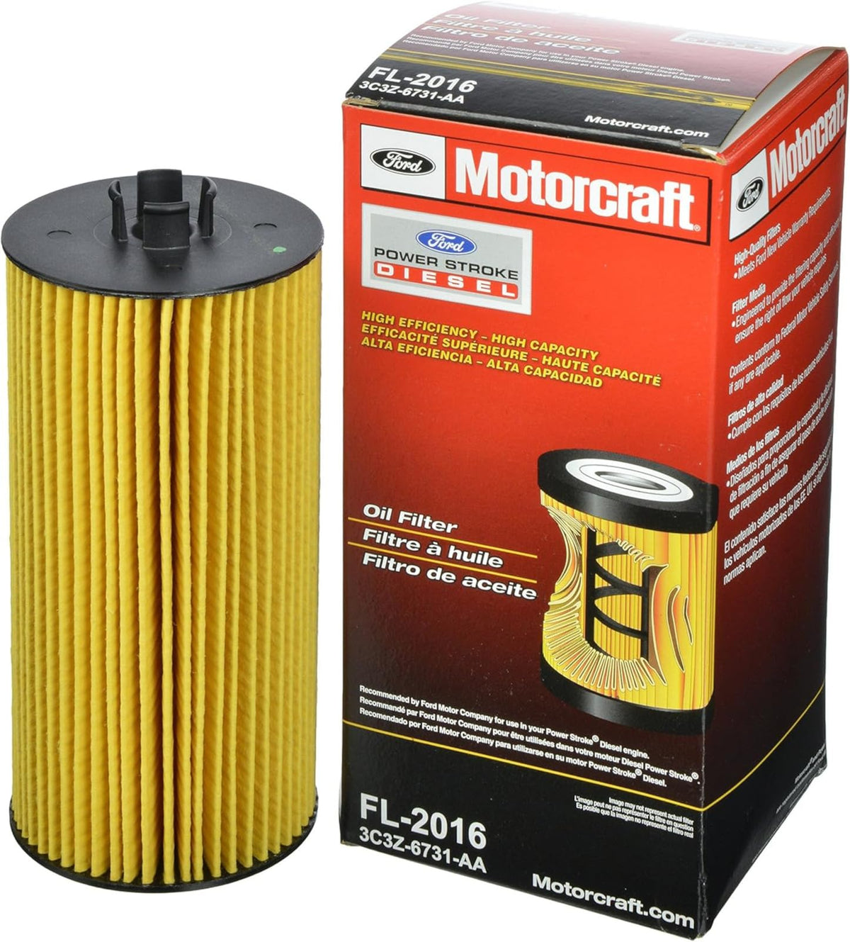 Motorcraft FL2016 Engine Oil Filter- FL-2016 (OE Replacement