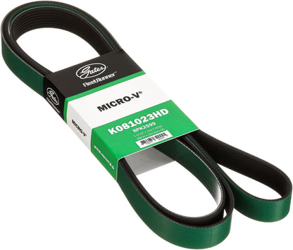 Gates K081023HD FleetRunner Micro-V Serpentine Drive Belt