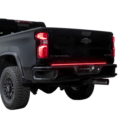 Putco 9201960-05 Putco 60" Blade LED Tailgate Light Bar Red/Amber/White LEDs & Plug-N-Play Quick Connect Harness - Fits Chevy Silverado/GMC Sierra 2020-2026