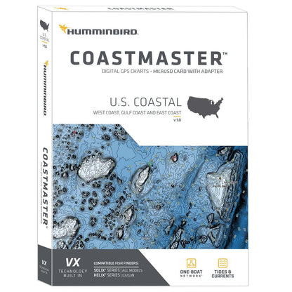 HUMMINBIRD 601015-1 Humminbird CoastMaster U.S. Coastal V1 Map SD Card for Fish Finders