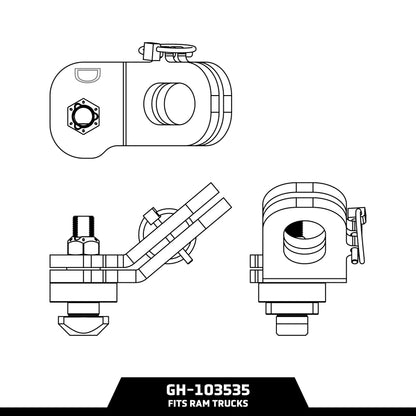 GEN-Y HITCH GH-103535 Gen-Y Hitch GH-103535 1 PAIR - PLATE STYLE PUCK ANCHOR AS