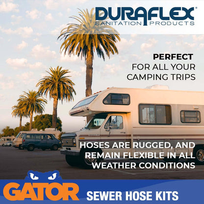 DURAFLEX 22003 Duraflex 22003 GATOR SEWER HOSE KIT 15' WIRE RIB