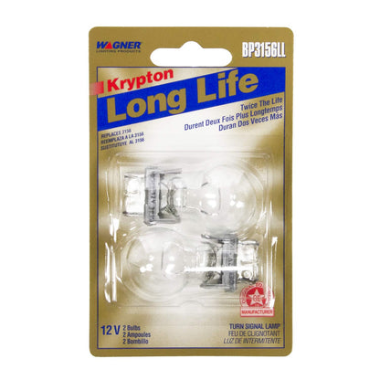 WAGNER BP3156LL Wagner Lighting BP3156LL Long Life Multi-Purpose Light Bulb Card of 2