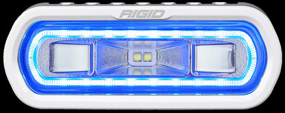 Rigid Industries 51101 Rigid Industries SR-L Series Marine Spreader Light - White Surface Mount - White Light w/Blue Halo