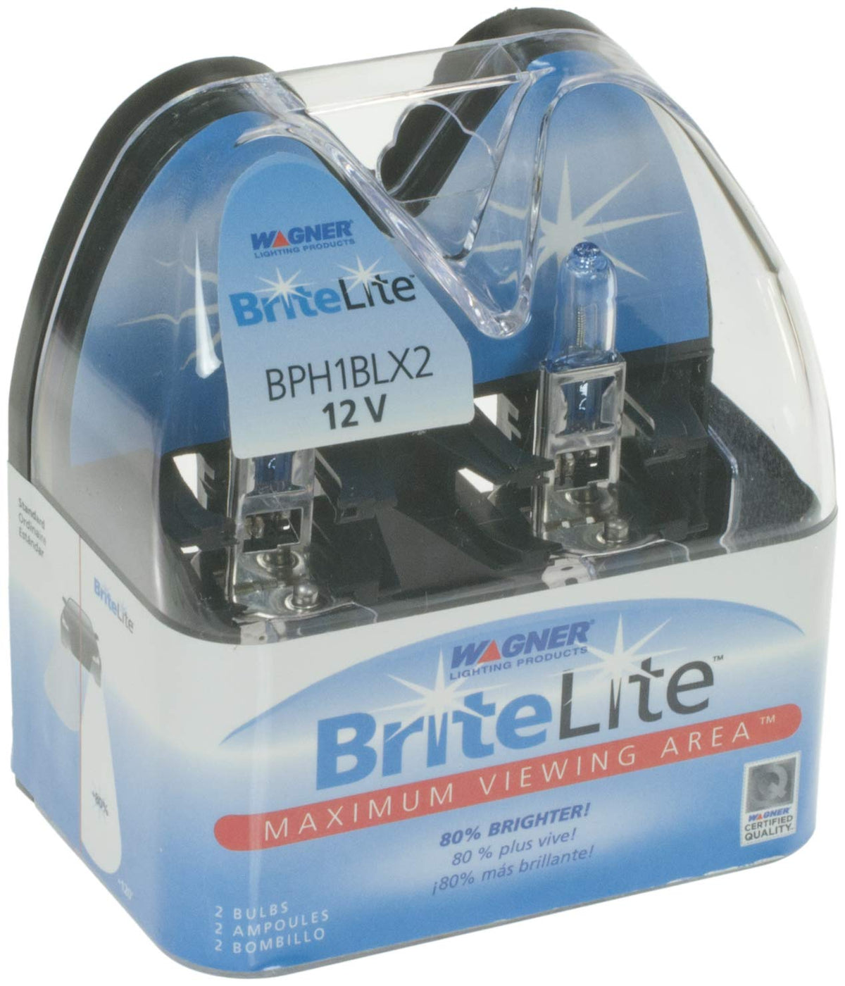WAGNER BPH1BLX2 Wagner BriteLite BPH1BLX2 Multi-Purpose Light Bulb Card of 2