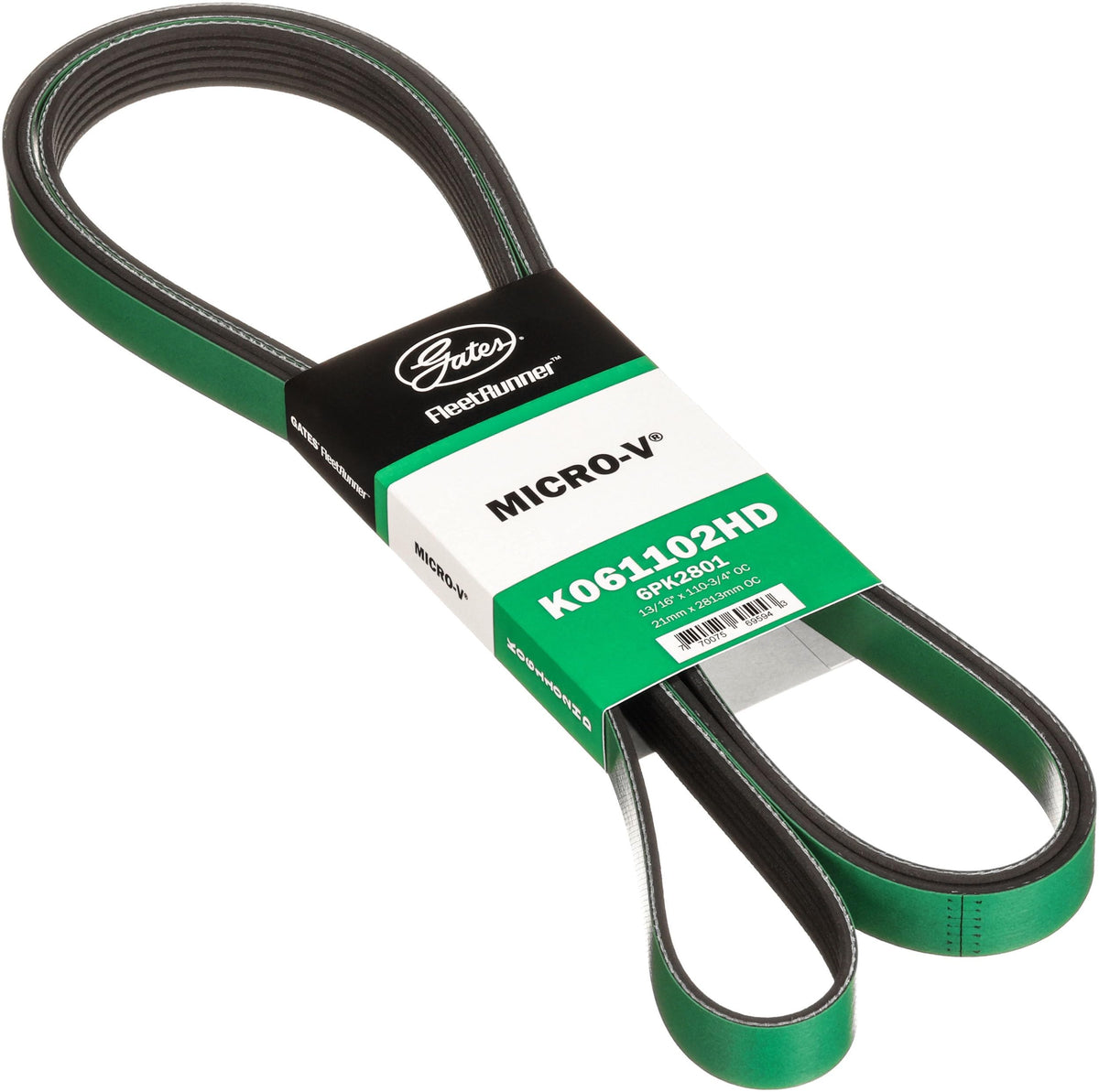 Gates K061102HD V-RIBBED BELT (HEAVY DUTY