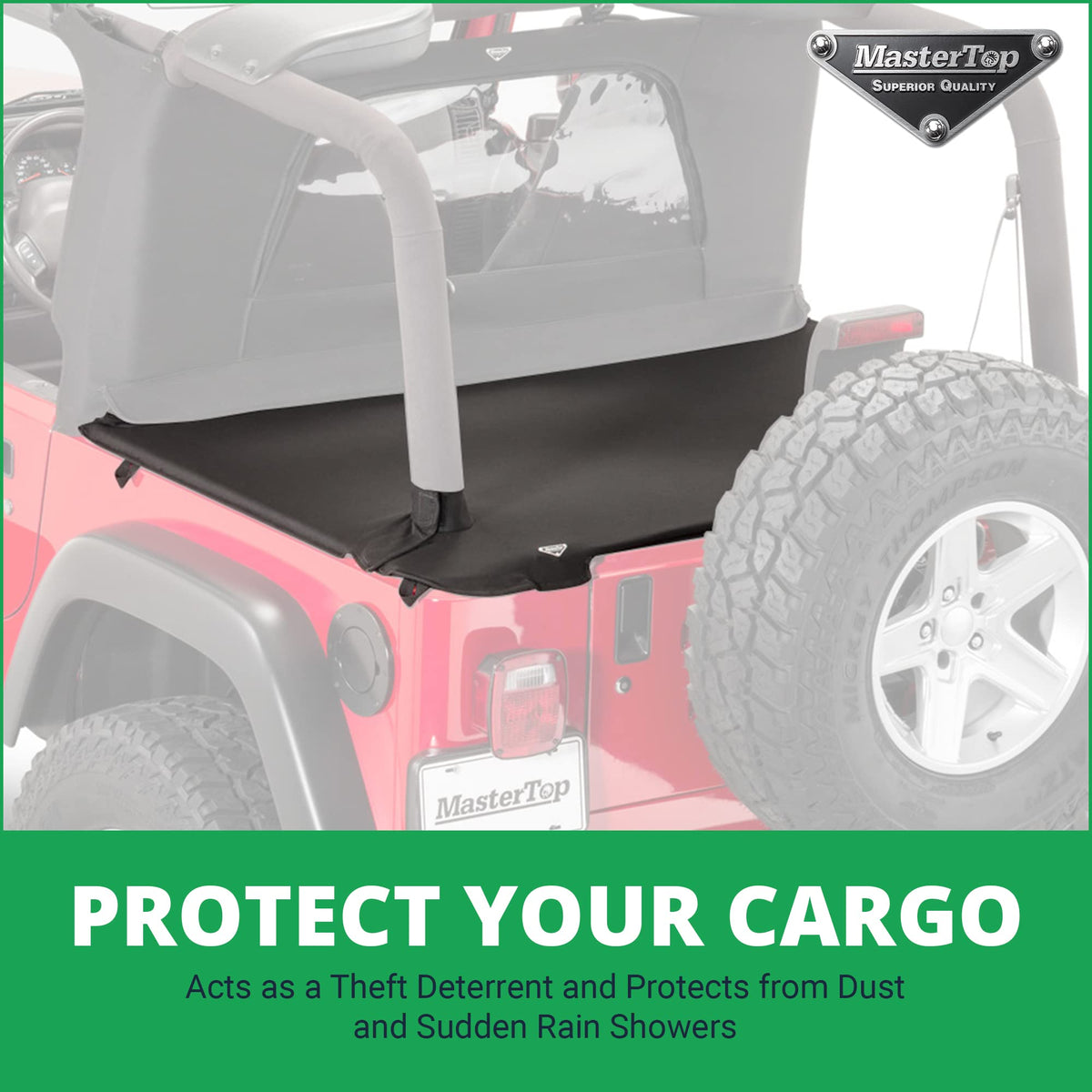 MASTERTOP 14815224 Ultimate Summer Combo For Soft Top TJ Wrangler| 03-06 Jeep TJ Wrangler| Bimini Plus Top|WindStopper Plus and Tonneau|14815224