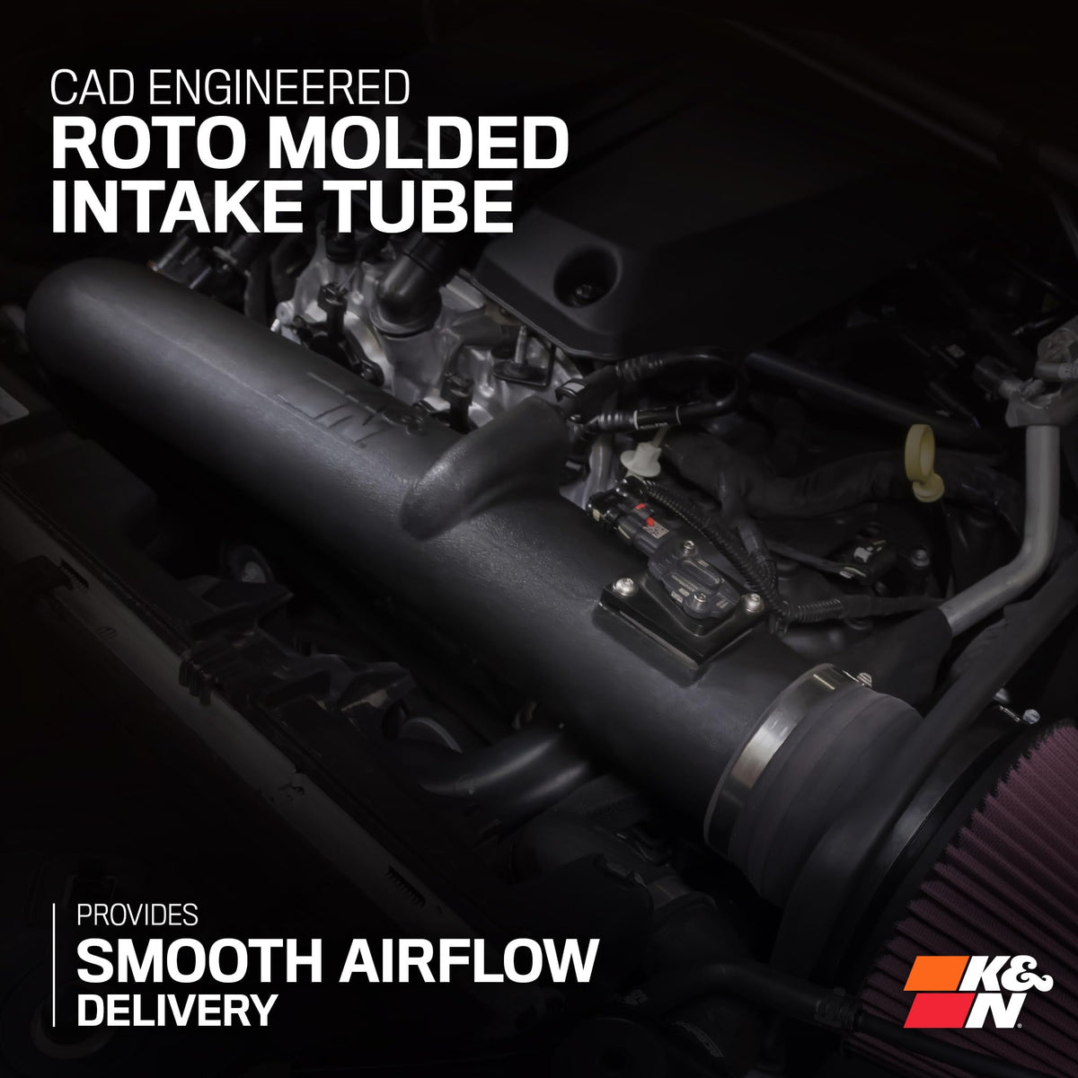 K&N FILTER 63-3122 K&N Cold Air Intake System: High-Flow Air Filter, Increase Performance & Towing: Compatible with 2023-2026 Chevrolet/GMC: Colorado, Canyon, 63-3122