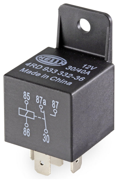 Hella 933332361 12V, 5 Pin, Mini ISO Relay with Bracket