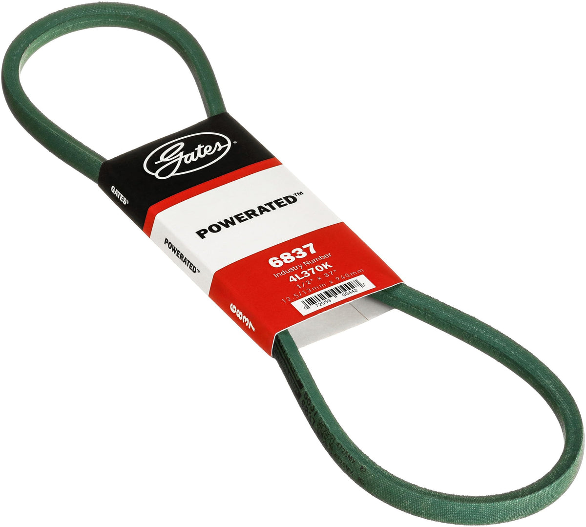 Gates 6837 PoweRated FHP Medium Horse-Power V-Belt, Green