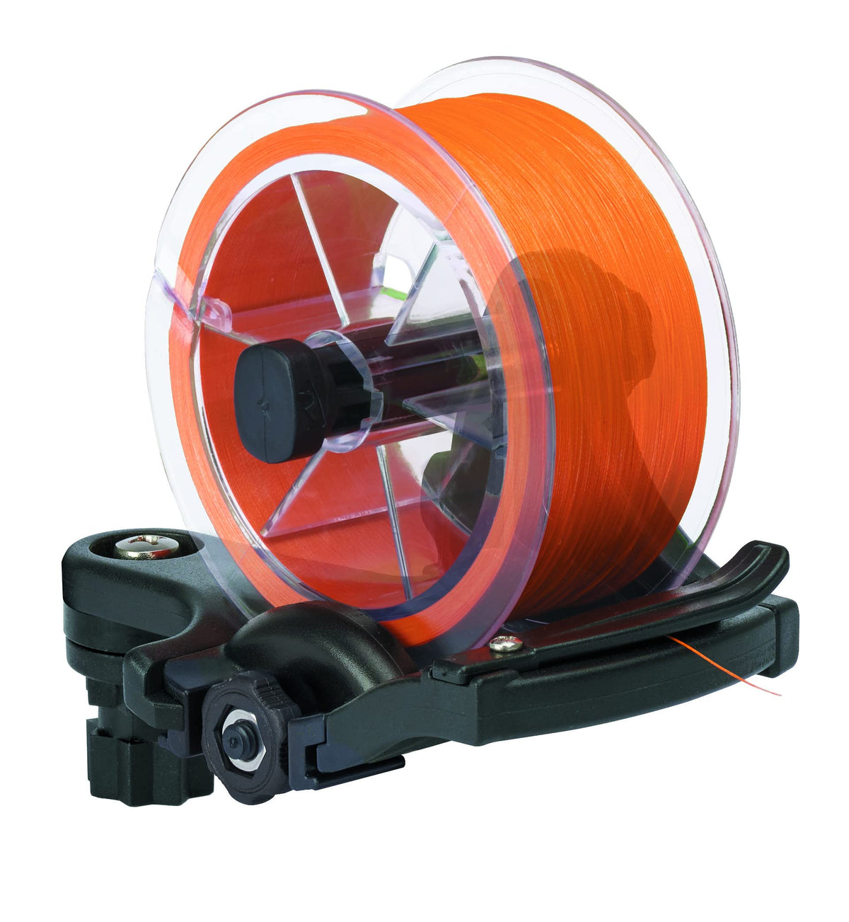 RAILBLAZA 09-4159-11 RAILBLAZA Fishing Line Spooling Station for Boats or Kayaks, Adjustable with Pivoting Base for StarPorts, Tracks, or Fixed Mounts