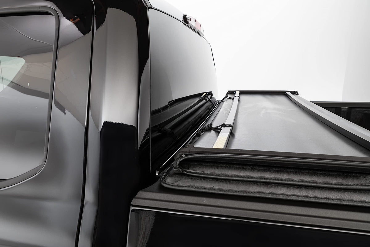 LEER 630320 LEER Latitude | Fits 2020 GM Chevy Silverado/GMC Sierra Heavy Duty with 6.9 FT Bed | Easy Install, Soft Tri-Fold Truck Bed Tonneau Cover