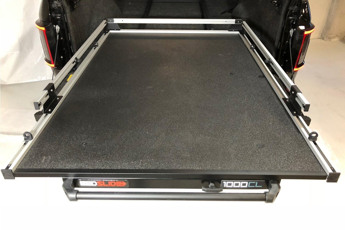 Bedslide 10-6347-CLS Bedslide 1000 Classic Sliding Truck Bed Organizer, 63 x 47-Inch, Capacity 1000 lbs, Truck Bed Storage Drawer, Silver