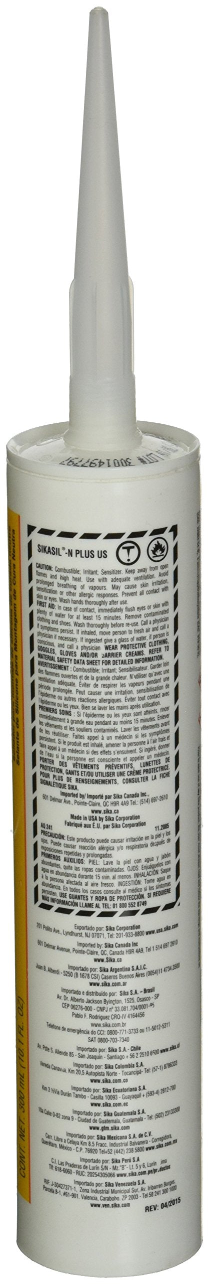 AP PRODUCTS 017-412406 Ap Products 017-412406 10OZ SIKASIL N PLUS CLEAR