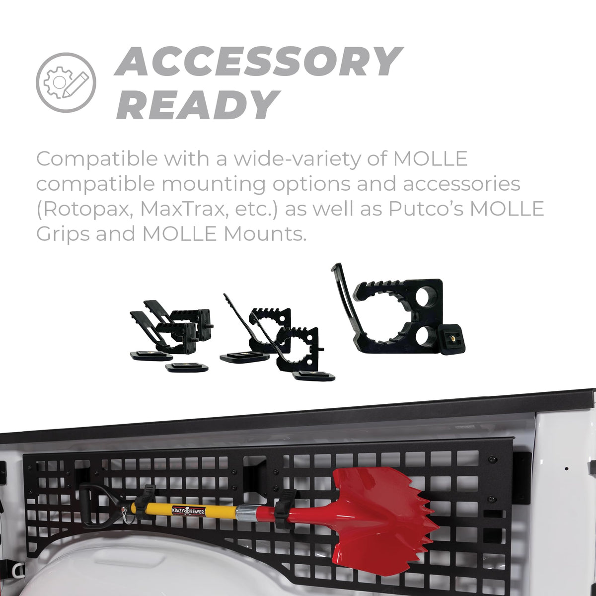 Putco 195202 Putco Truck Bed Passenger Side MOLLE Panel - Fits Dodge Ram Truck 1500 2019-2027 5'7'' Bed