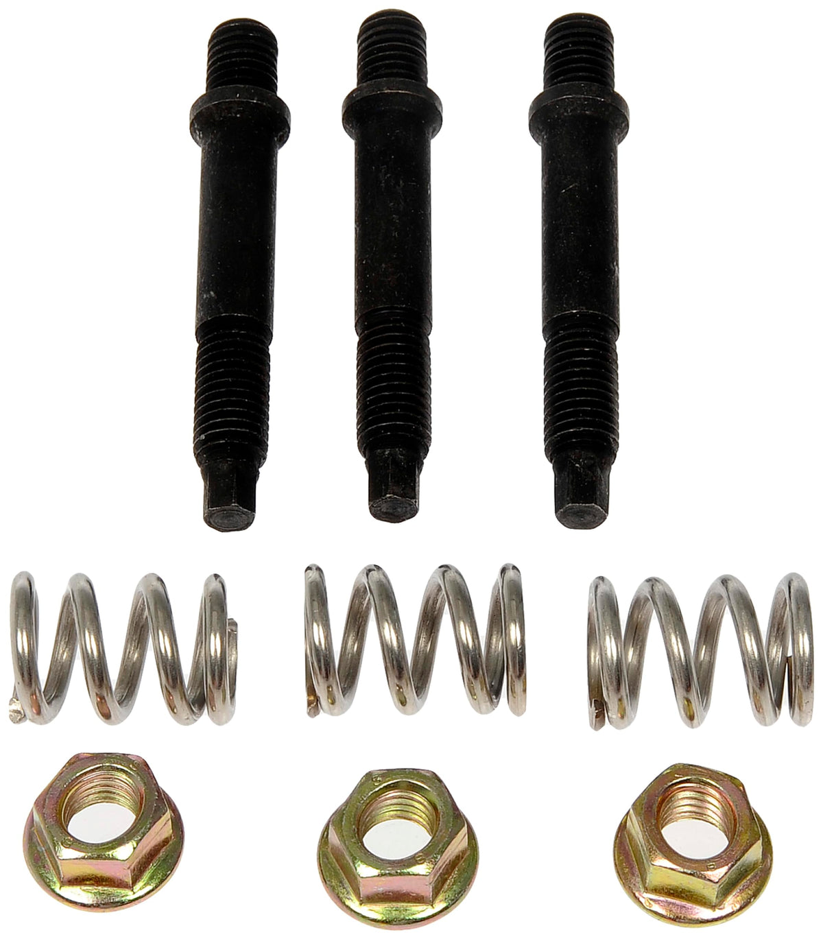 DORMAN 675-216 Dorman 675-216 Front Double Ended Stud - (3) Springs (3) Studs (3) Lock Nuts Compatible with Select Chevrolet/GMC/Oldsmobile Models