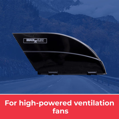 MAXXAIR VENT 00-955002 MAXXAIR FANMATE 00-955002 RV Fan and Vent Cover, Black