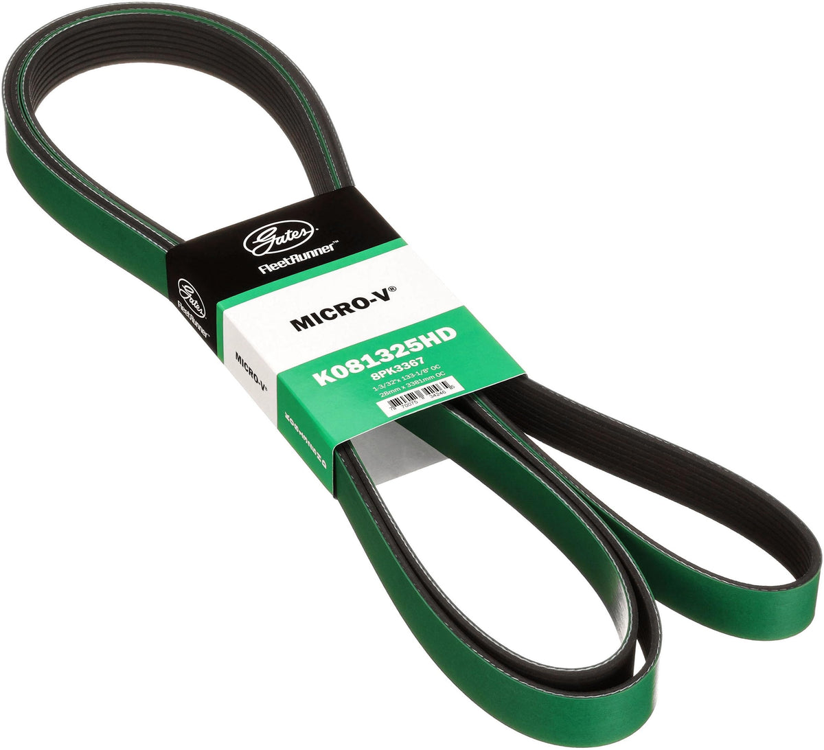 Gates K081325HD Fleet Runner Heavy Duty Micro V Serpentine