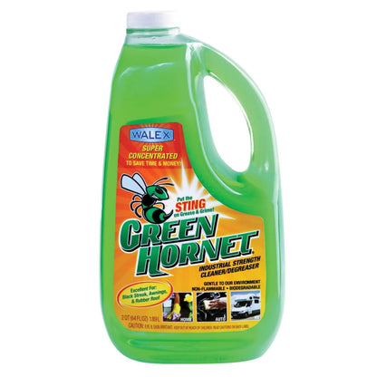 WALEX GH64OZ Walex Green Hornet Heavy Duty Degreaser Cleaner Multi-Purpose for Car, Home, RV Awning, Shower, Rubber Roof, Black Streak Remover, GH64OZ, 64 oz.