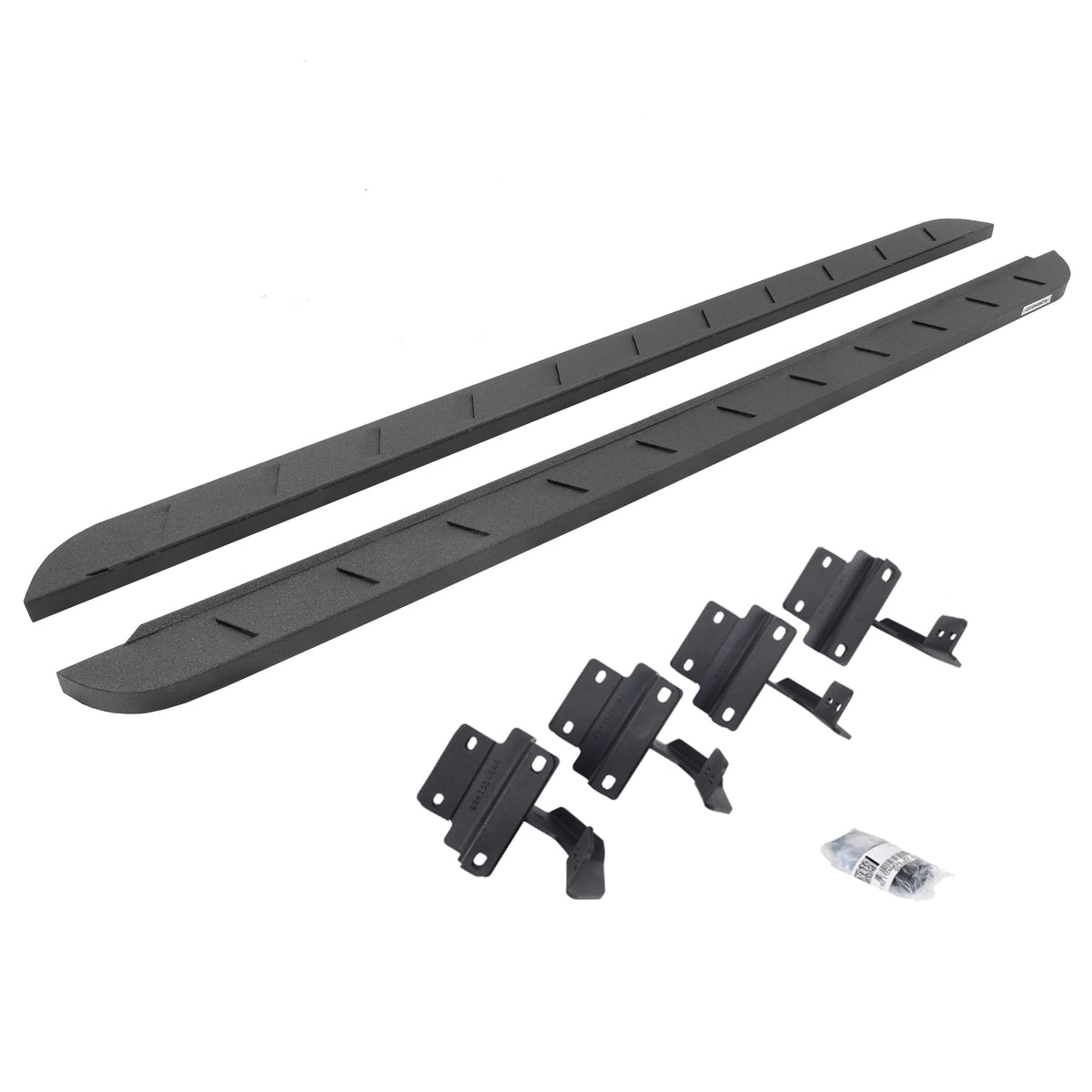 GO RHINO 63417780ST Go Rhino RB10 Slim Running Boards & Brackets – Galvanized Steel, Protective Bedliner Coating – 63417780ST – Fits 2015-2024 Ford F-150 Super Cab Pickup & Others (See Description)
