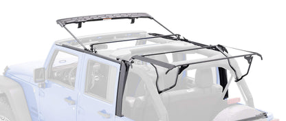 MASTERTOP 15601435 MasterTop Full Hardware Soft Top in Black Diamond Sail Cloth Fits or is compatible with 2007-2018 Jeep JK Wrangler 4 Dr Includes all bows, Dr surrounds and Tinted Glass 15601435