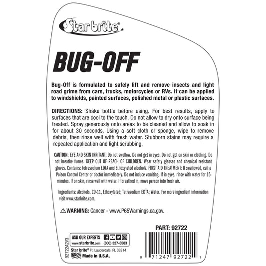 STAR BRITE 092722 STAR BRITE Bug Off Bug Bit & Road Grime Remover