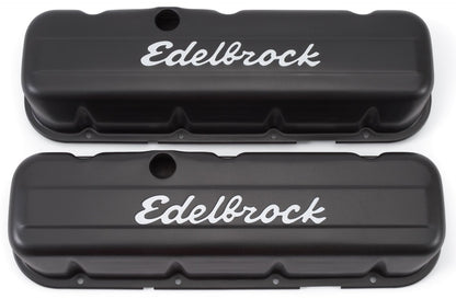 EDELBROCK 4683 Edelbrock 4683 Signature Series Valve Cover Tall Profile Black Signature Series Valve Cover
