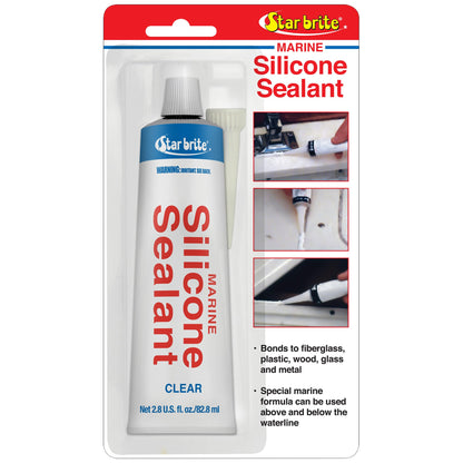 STAR BRITE 082102P STAR BRITE Marine Silicone Sealant White - Waterproof