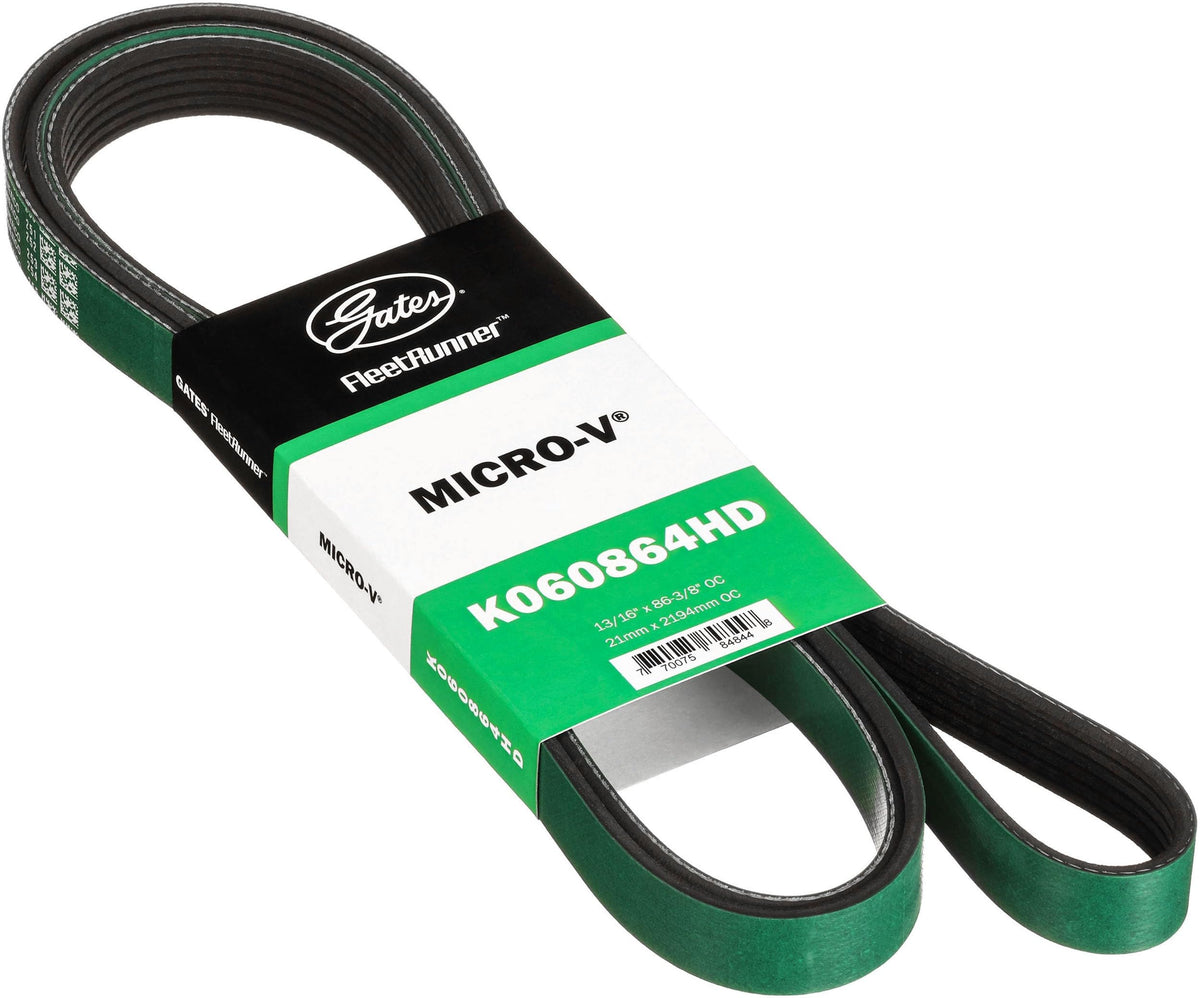 Gates K060864HD FleetRunner Micro-V Serpentine Drive Belt
