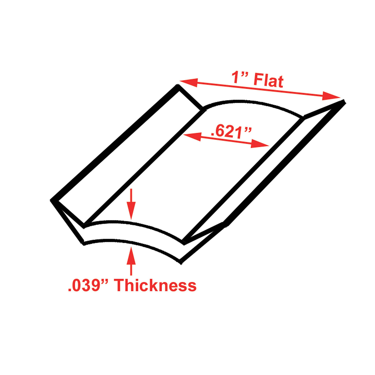 JR PRODUCTS 10015 JR Products 10015 Premium Vinyl Insert - Black, 1" x 25'